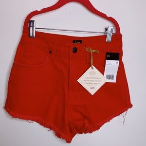 Lee red shorts